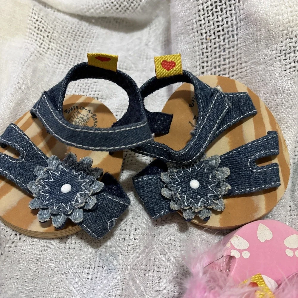 LOT OF BUILD A BEAR SHOES - 3 PAIR